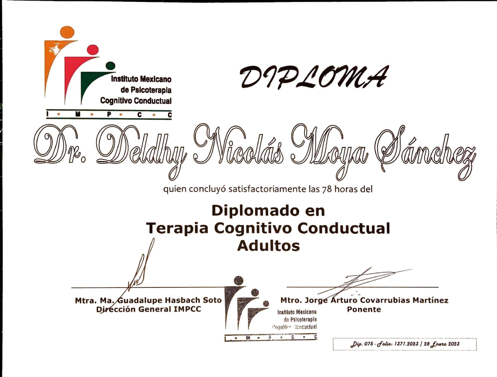 CBT diploma IMPCCC 2023