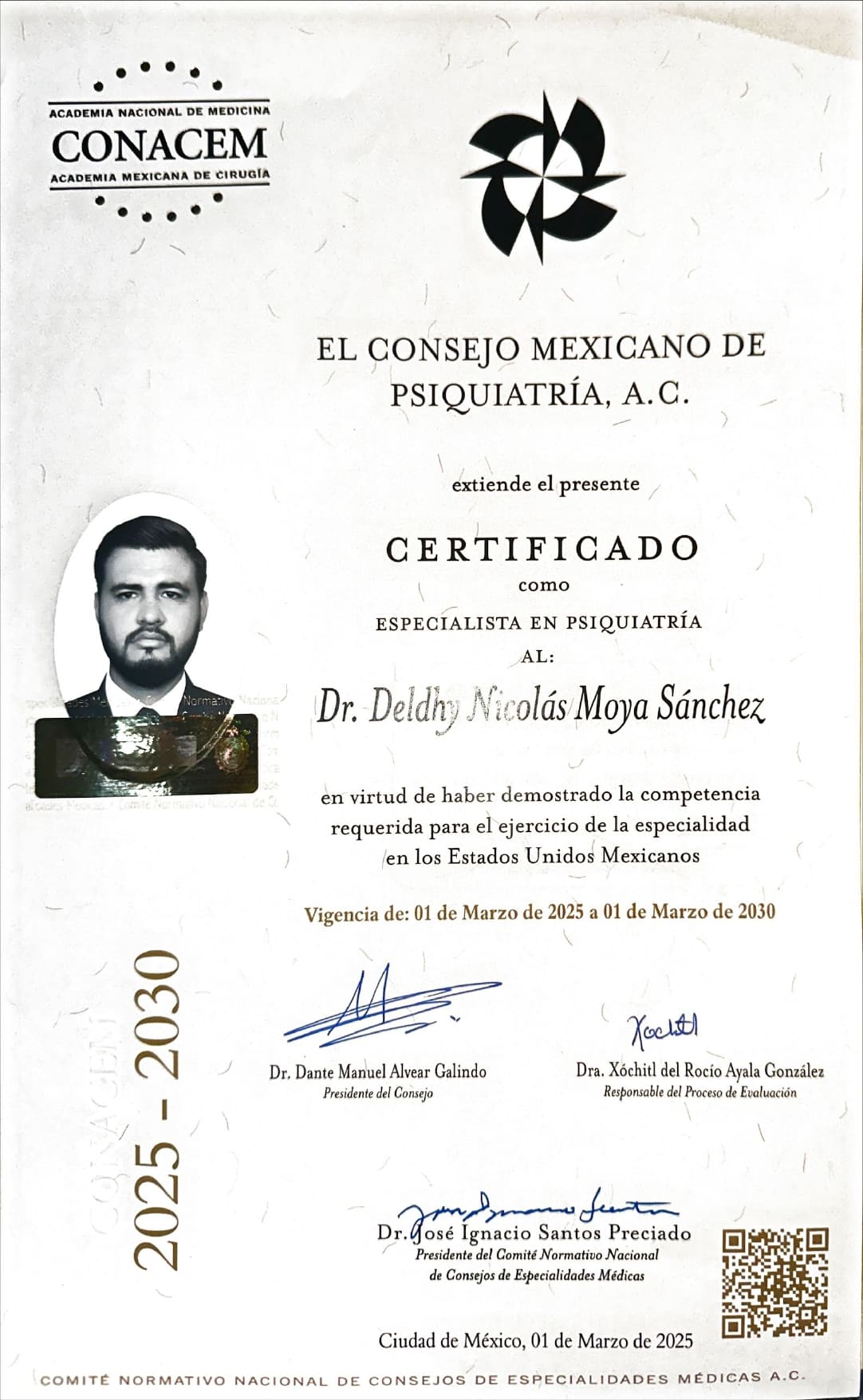 CONACEM board certification 24803862